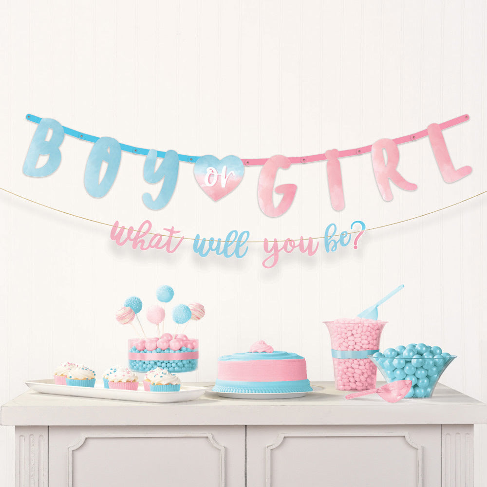 the-big-reveal-gender-baby-partygeschirr-partydeko-set image 2