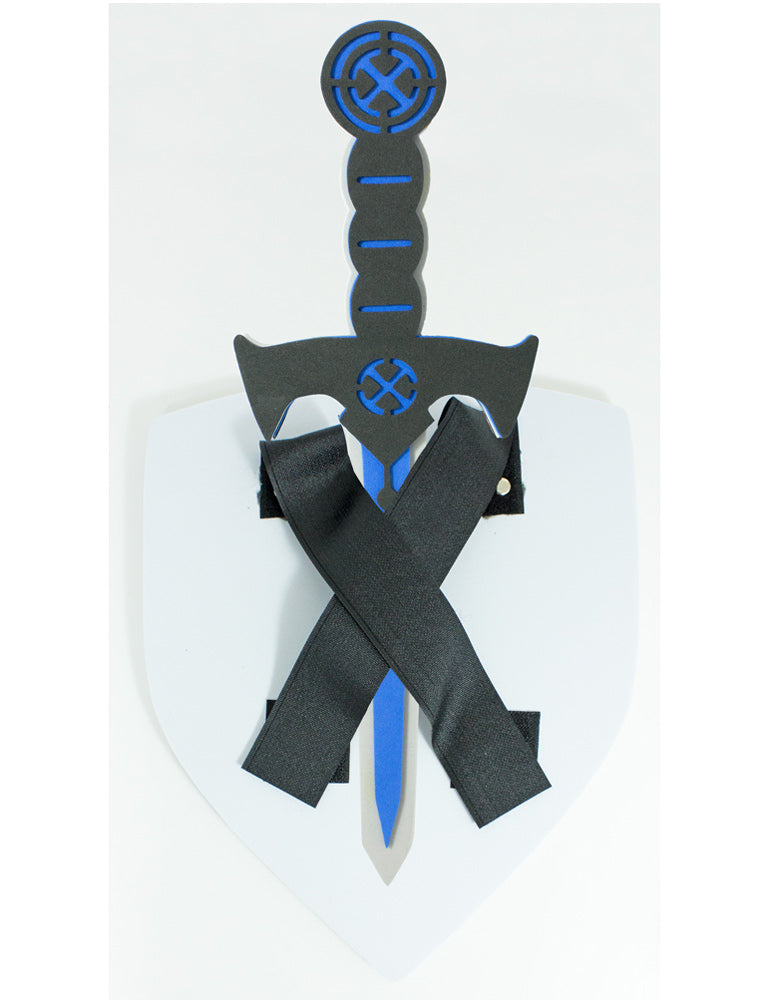 das-kost-mland-accessoires-ritter-schwert-und-schild-schaumstoff-blau image 5