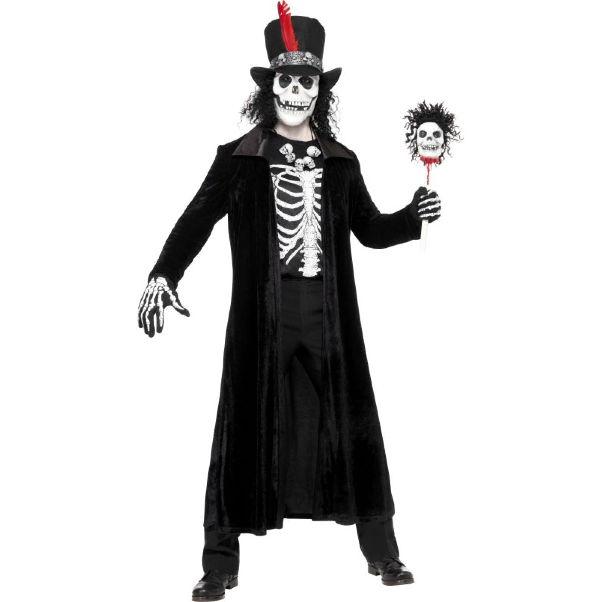 das-kost-mland-sensenmann-voodoo-hexer-kost-m-maske-gr-m image 1
