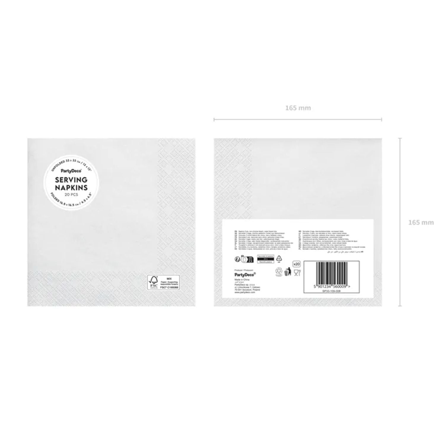 das-kost-mland-servietten-uni-wei-33x33-cm-20-stk image 5