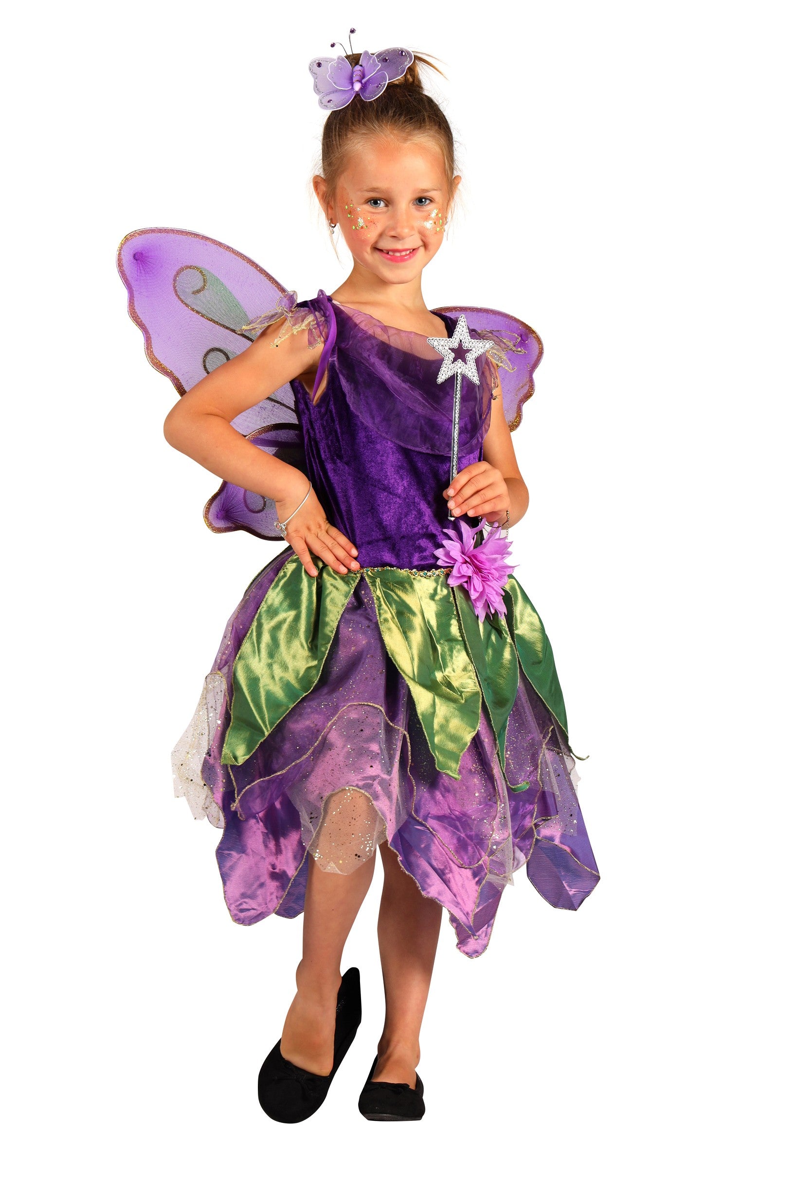 das-kost-mland-m-dchen-feen-kost-m-elfe-leela-lila-116-128 image 4