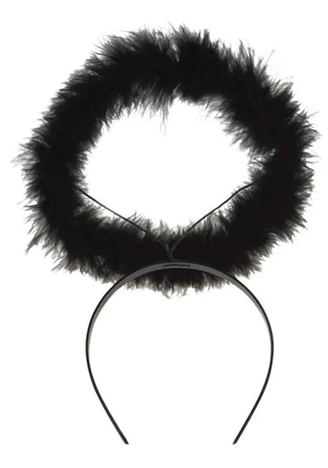 das-kost-mland-accessoires-engel-haarreif-heiligenschein-schwarz image 1