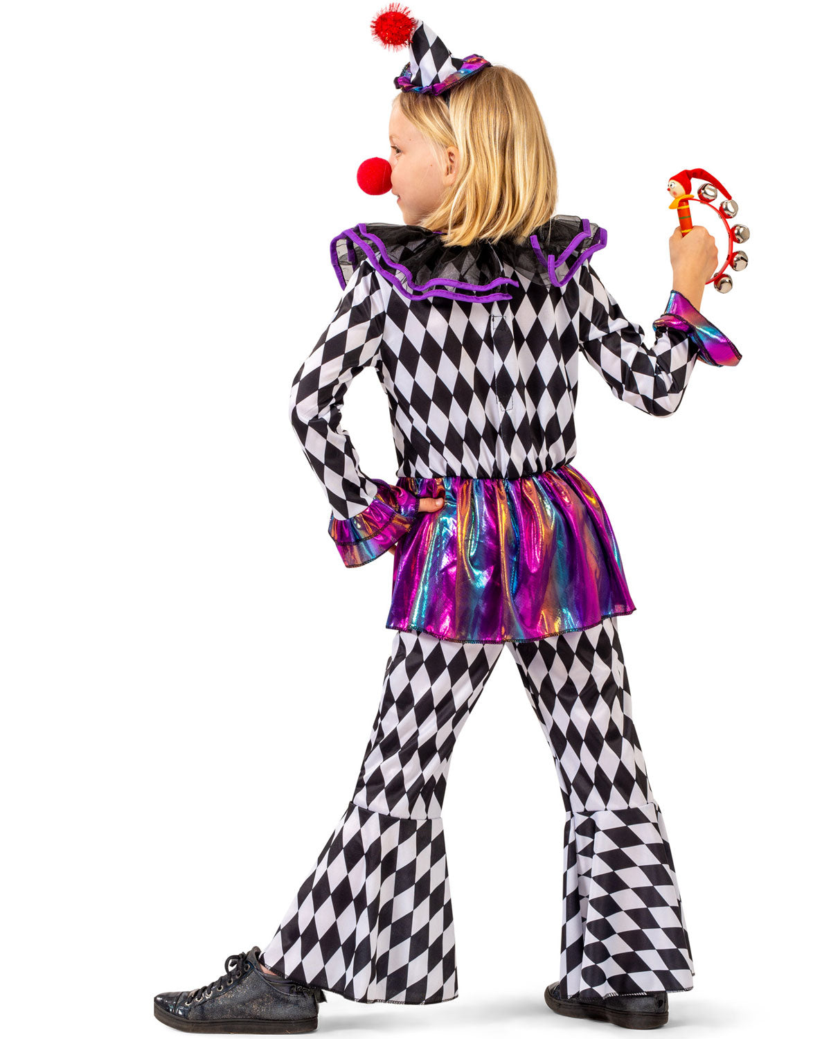 das-kost-mland-chelsey-harlekin-kinderkost-m-gr-116-mit-hut image 4