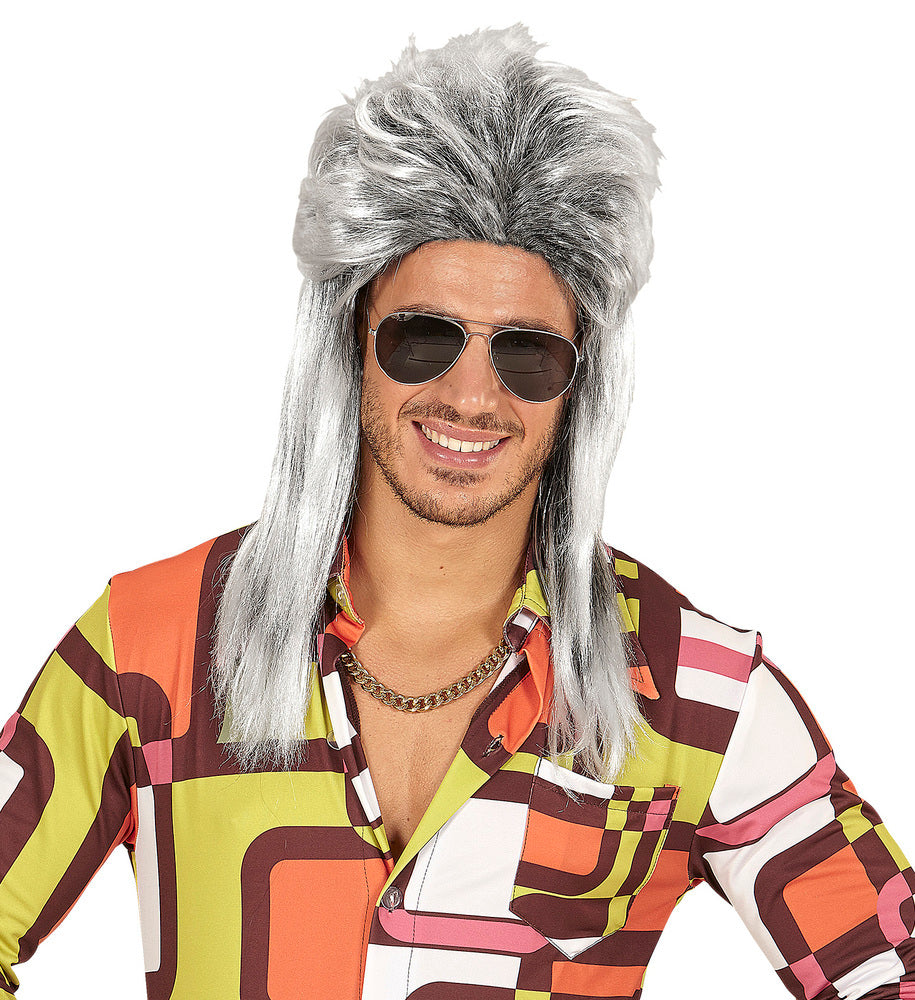 das-kost-mland-accessoires-80er-rockstar-vokuhila-per-cke-silbergrau image 2