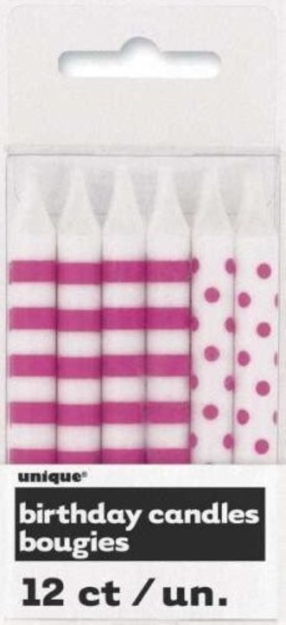 das-kost-mland-dekoration-kerzen-dots-stripes-pink-12-st-ck image 2