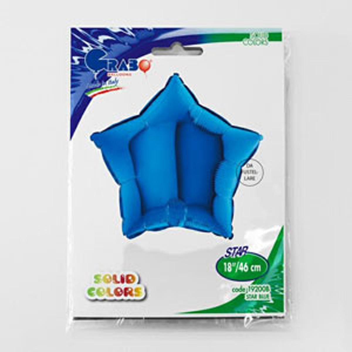das-kost-mland-dekorationen-stern-folienballon-uni-blau-46cm image 2