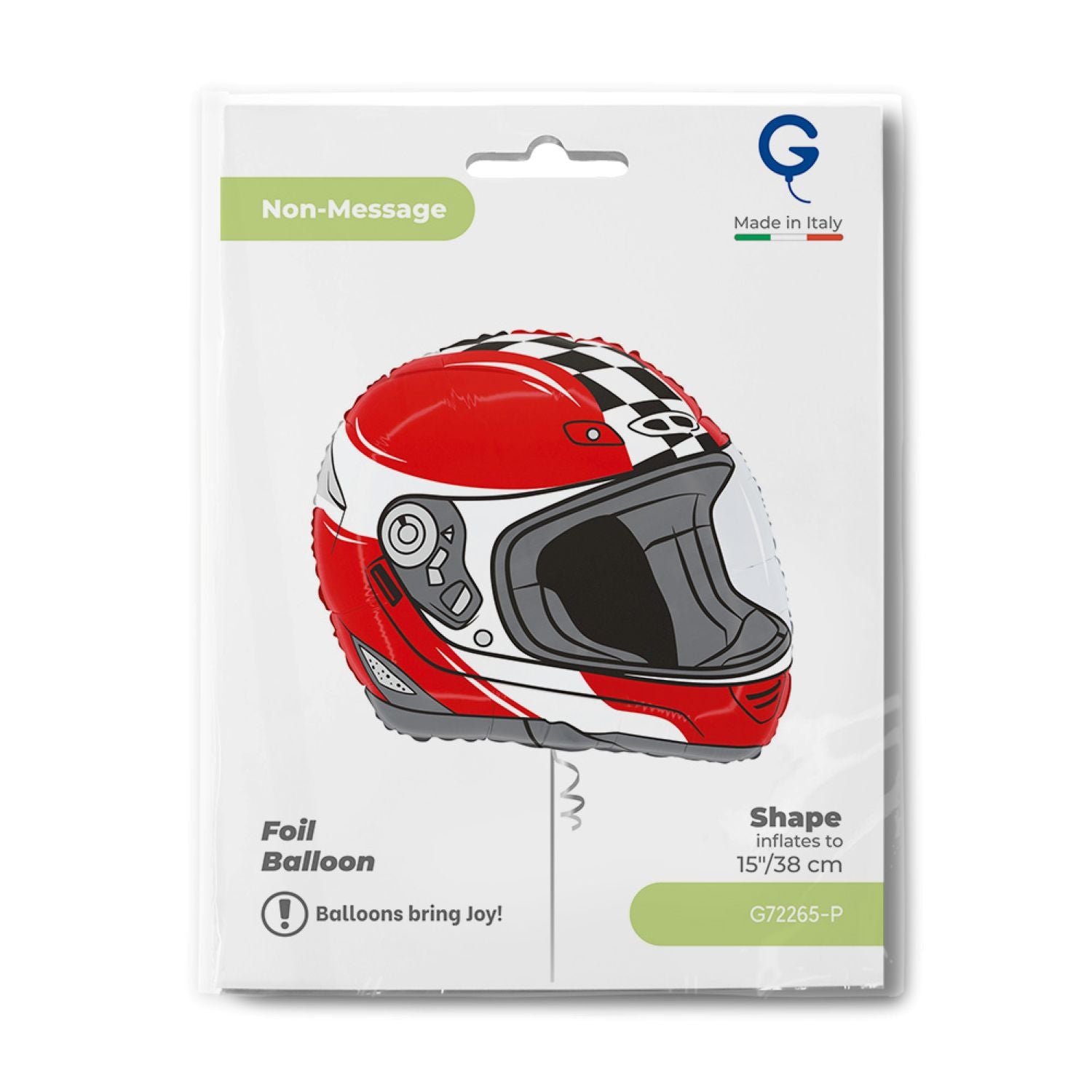 das-kost-mland-folienballon-motorrad-helm-38-cm-15-zoll image 2