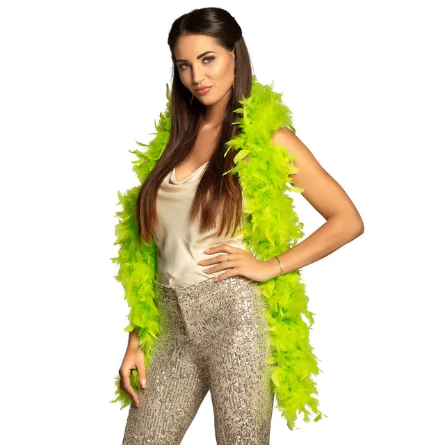 das-kost-mland-accessoires-federboa-180cm-50g-limonengr-n image 1