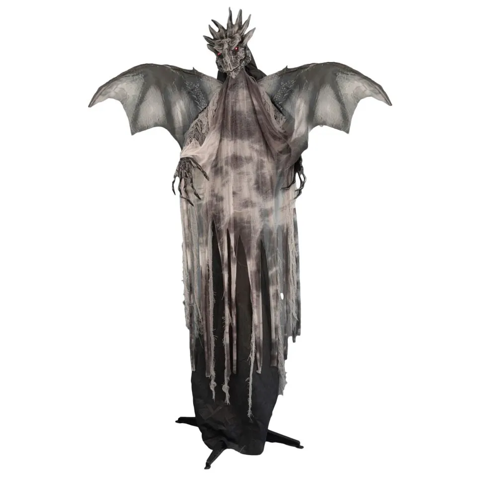 das-kost-mland-halloween-standfigur-drache-175cm-animiert-deko image 1