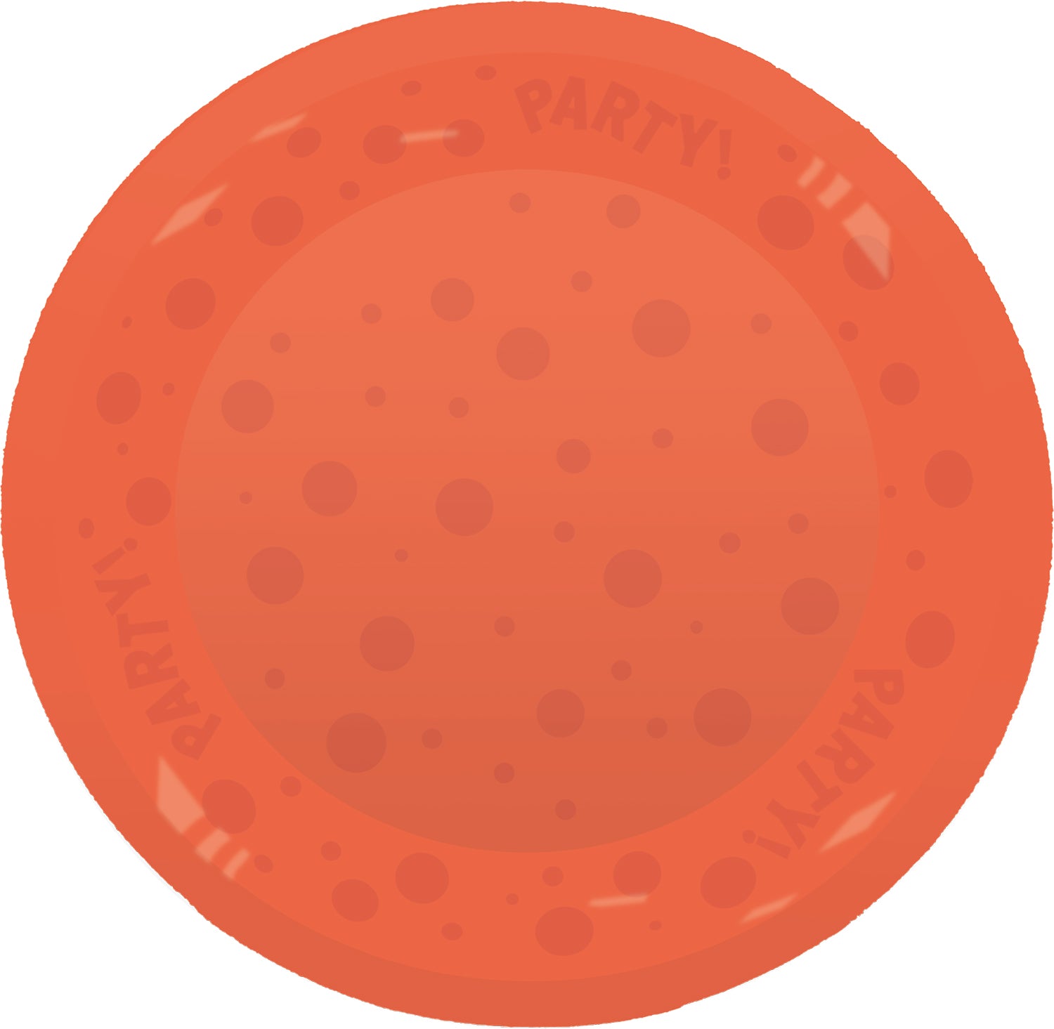 das-kost-mland-dekorationen-mehrweg-teller-21cm-orange-partygeschirr image 1