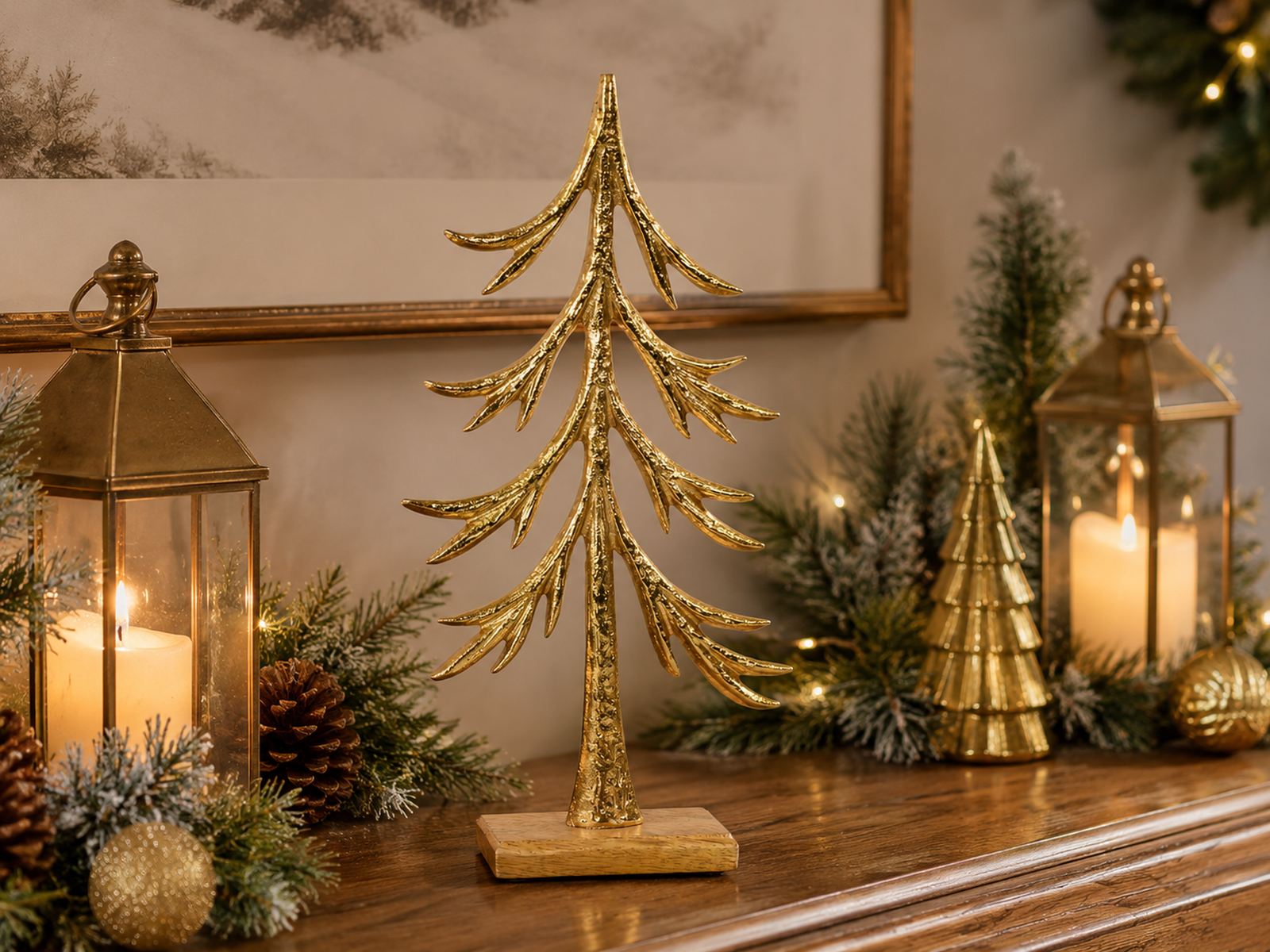 das-kost-mland-dekorationen-tannenbaum-33-cm-deko-gold-metall image 4