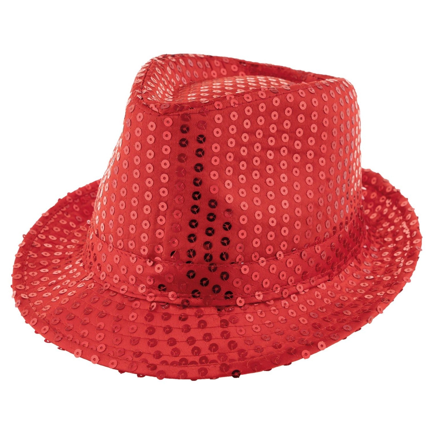 das-kost-mland-popstar-hut-pailletten-rot-glitzerhut image 1