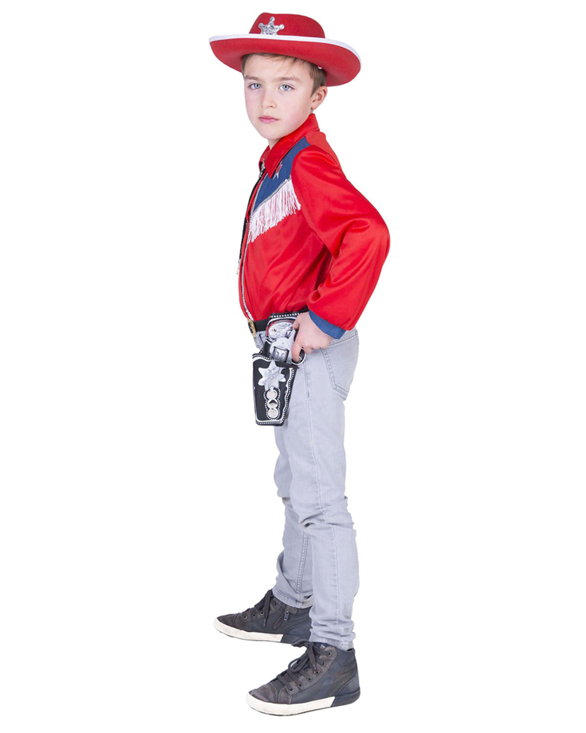 das-kost-mland-jungen-cowboy-hemd-fransen-rot-kinder image 3