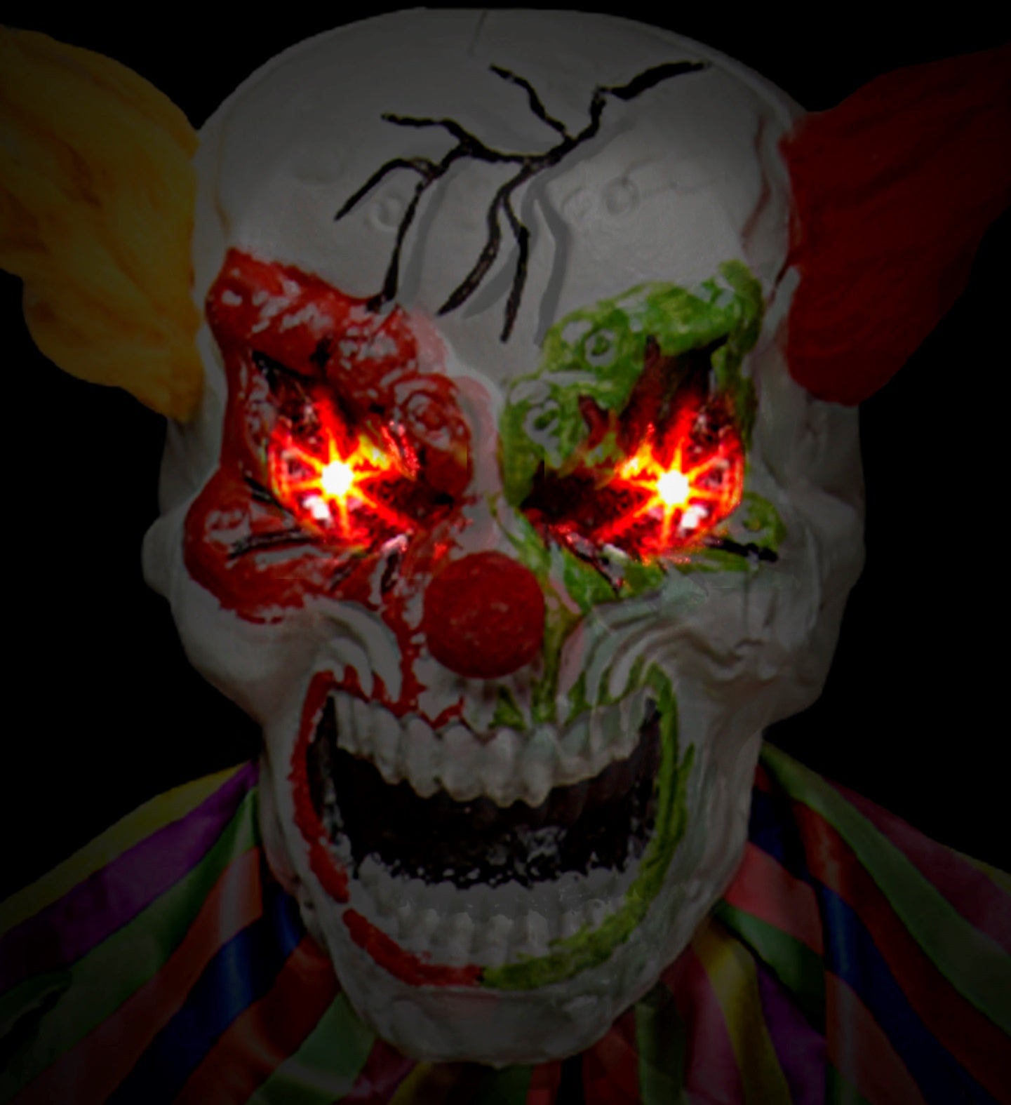 das-kost-mland-deko-h-ngefigur-horrorclown-240cm-sound-blink image 3