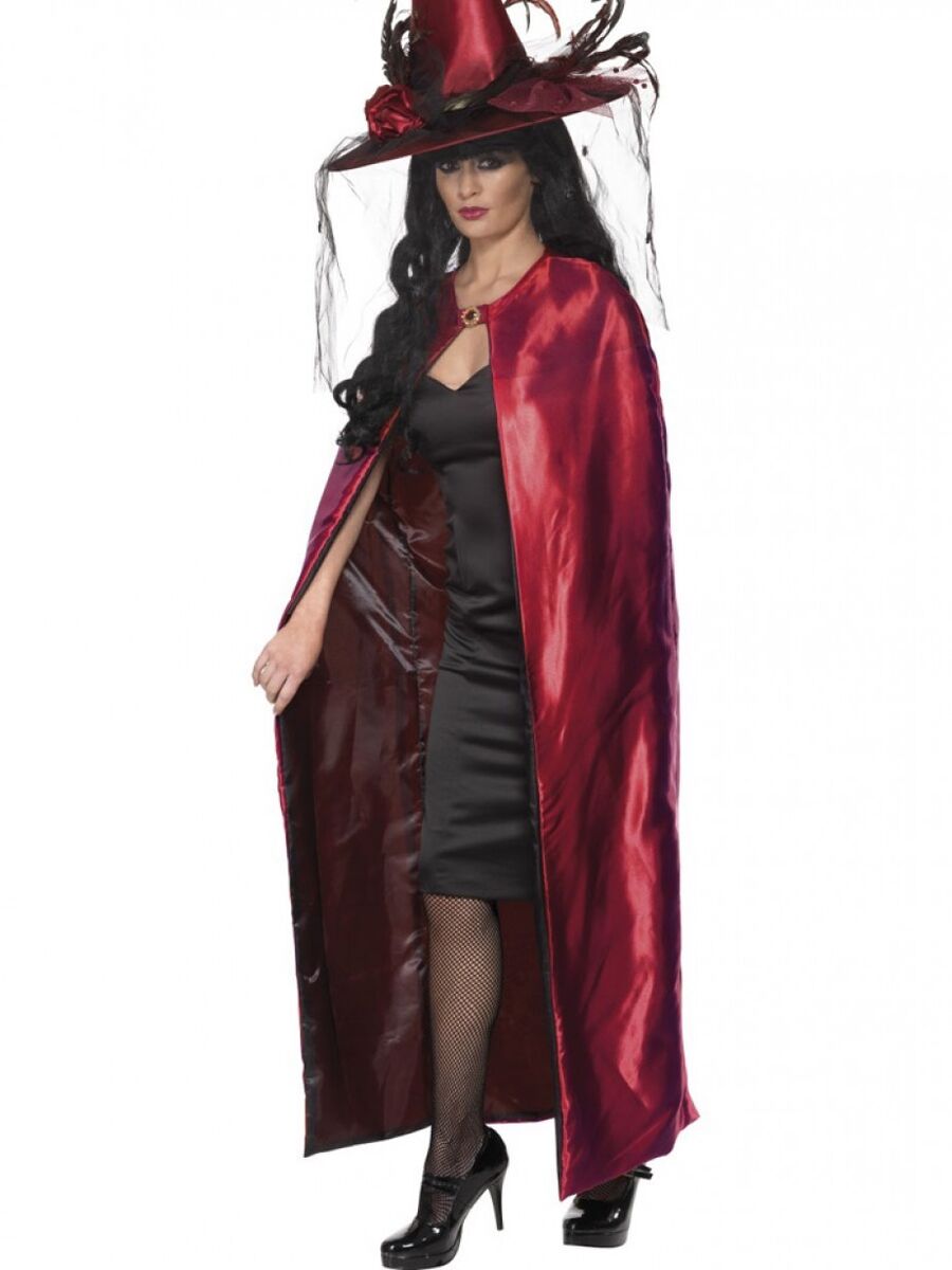 das-kost-mland-lady-cape-satin-rot-schwarz-deluxe-kost-m-wendbar image 1