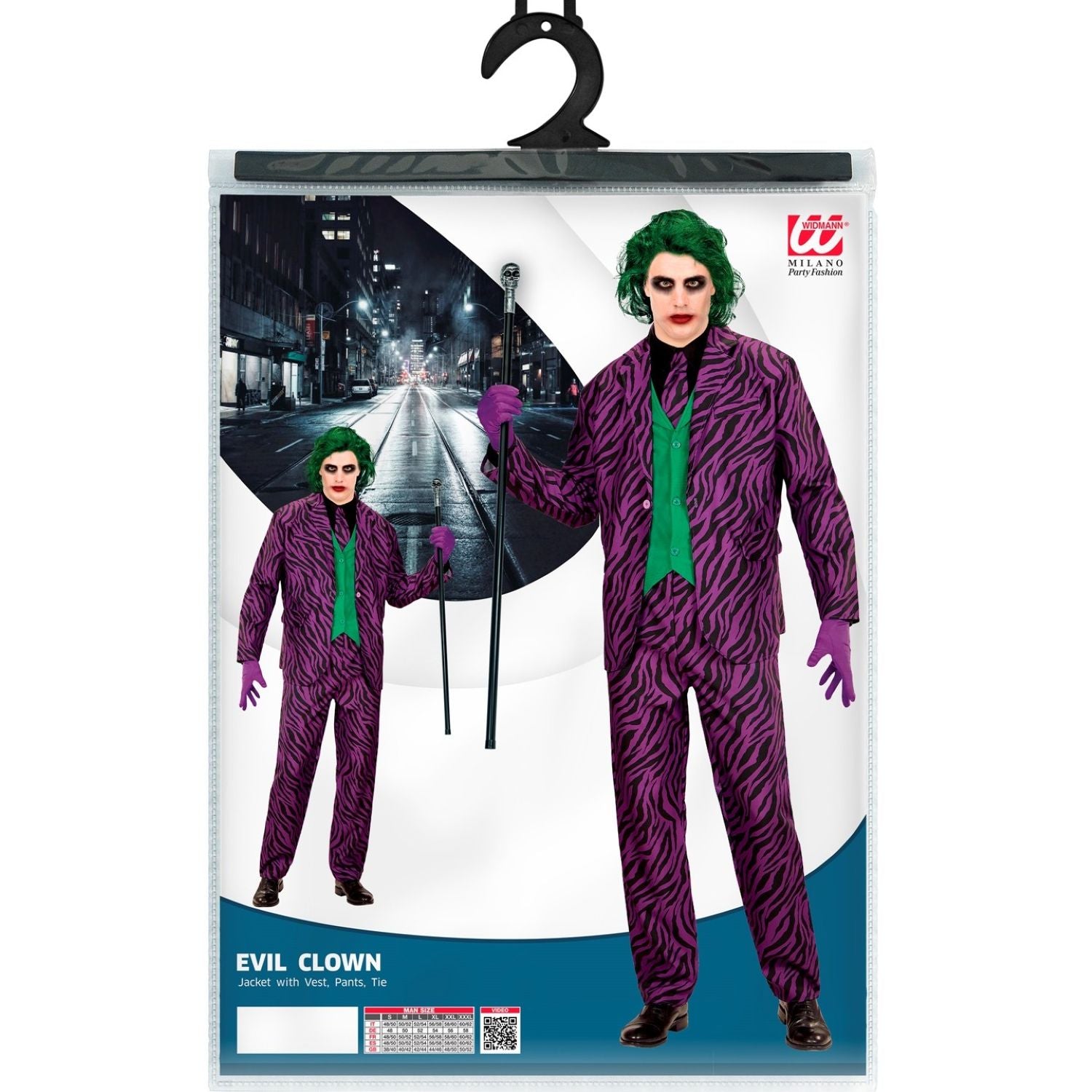 das-kost-mland-evil-clown-halloween-kost-m-herren-lila-schwarz image 3