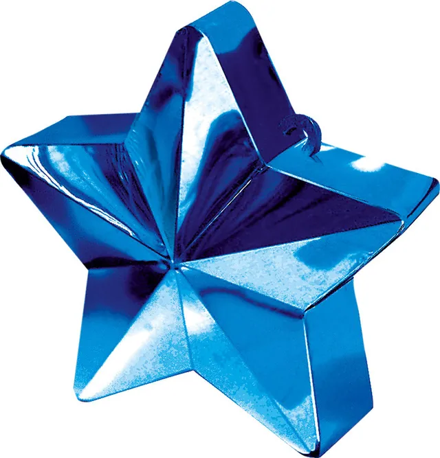 das-kost-mland-dekorationen-ballongewicht-stern-blau-150g image 1