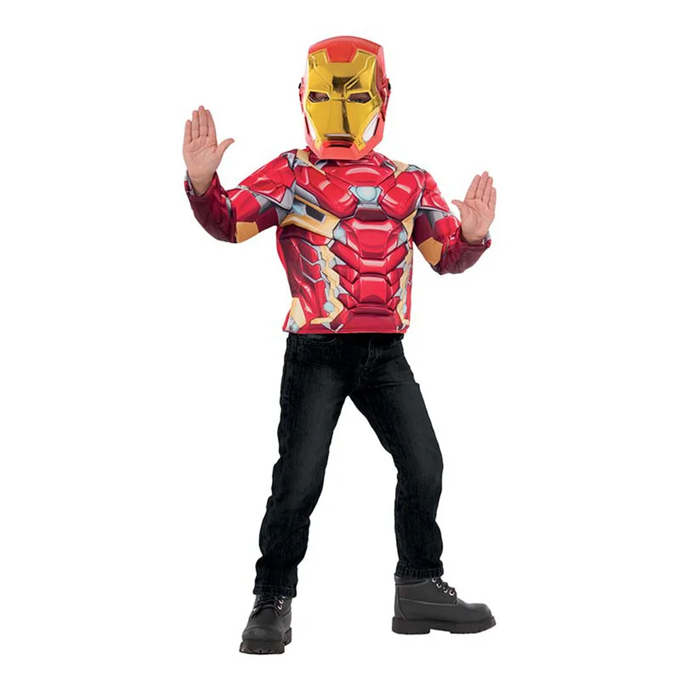 das-kost-mland-jungen-kost-m-kid-oberteil-iron-man-avengers-std image 1