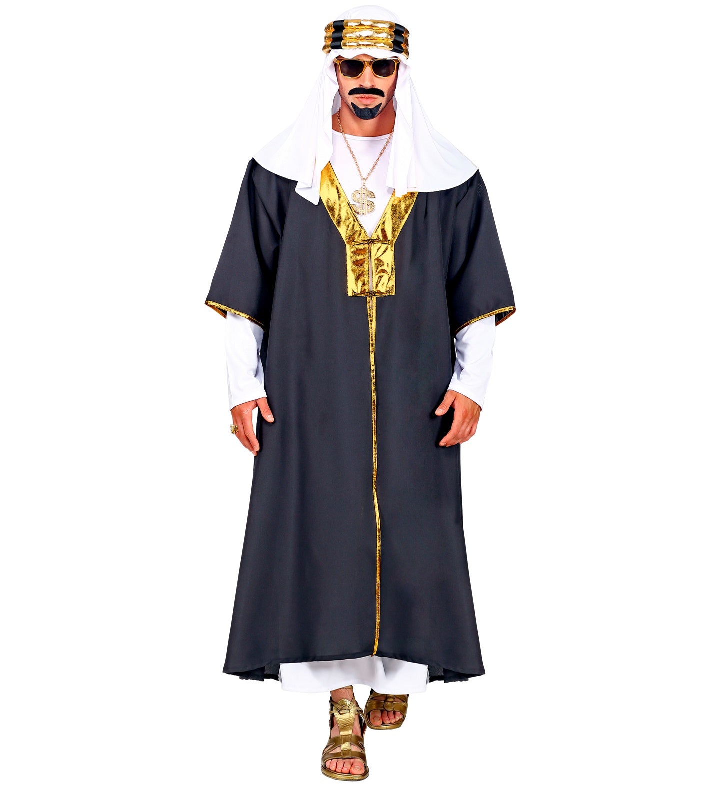 das-kost-mland-herren-w-stenprinz-sultan-kost-m-schwarz-gold image 2