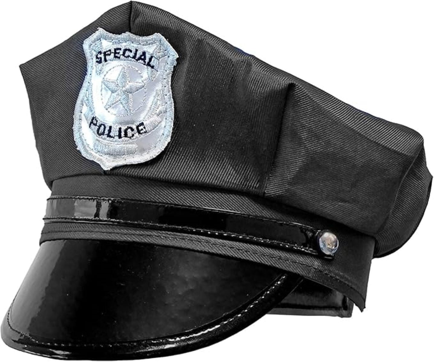 das-kost-mland-accessoires-polizei-m-tze-schwarz-verstellbar image 1