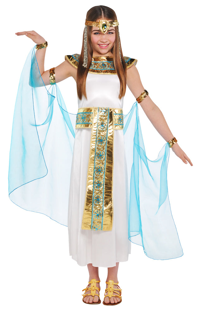 das-kost-mland-m-dchen-cleopatra-kost-m-nilk-nigin-wei-t-rkis-6-8-jahre image 1