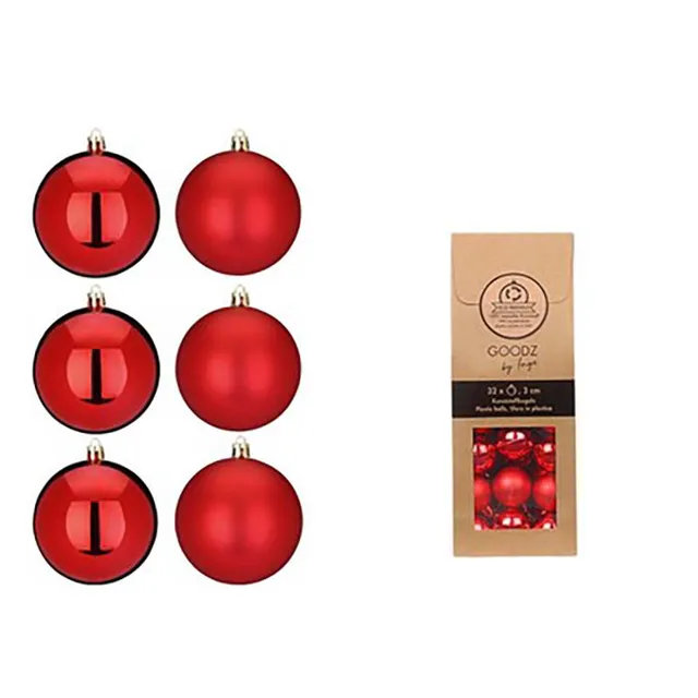 inge-glas-weihnachtskugeln-rot-32-stk-3-cm-bruchsicher image 1