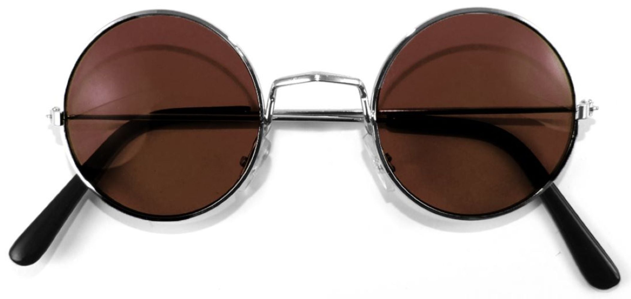das-kost-mland-lennon-nickelbrille-partybrille-braun-rund image 1