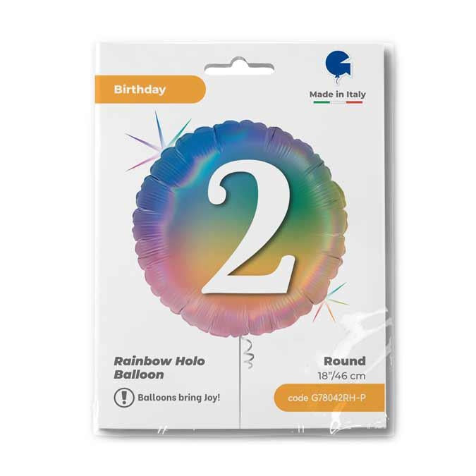das-kost-mland-happy-colourful-rainbow-folienballon-45cm image 2