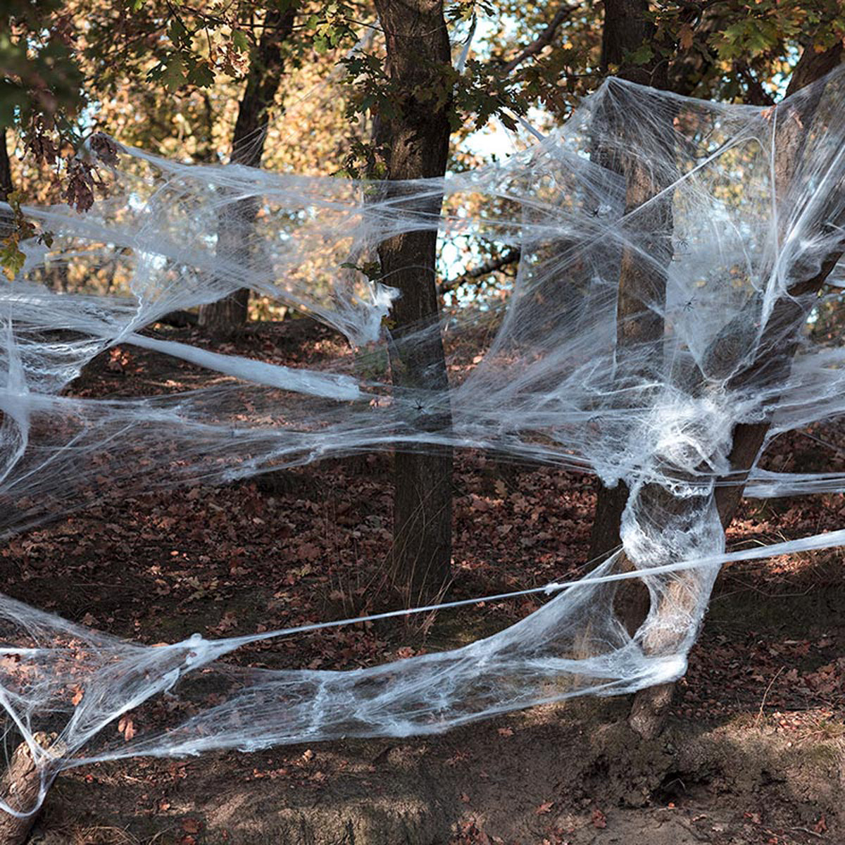 das-kost-mland-spinnweben-wei-500g-25-spinnen-halloween image 2