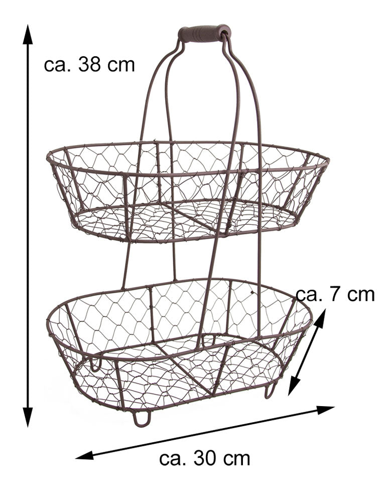 riffelmacher-h-nge-etagere-metall-k-rbe-38cm-2-tlg-08214 image 2