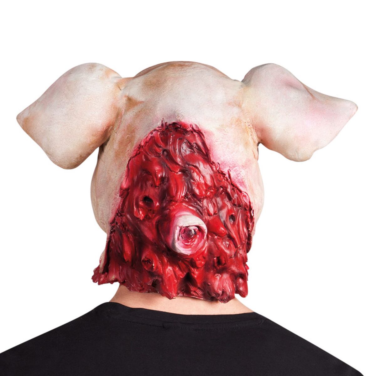 das-kost-mland-accessoires-halloween-latex-maske-blutiges-schwein image 2