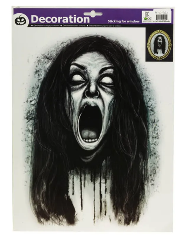 das-kost-mland-halloween-fensterbild-schreiende-geisterfrau-29x40-cm image 1