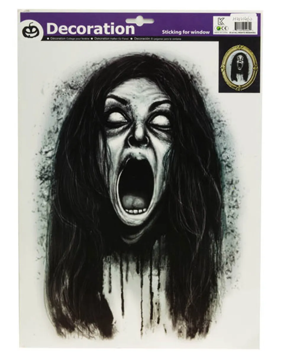 das-kost-mland-halloween-fensterbild-schreiende-geisterfrau-29x40-cm image 1