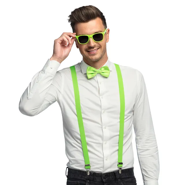 das-kost-mland-accessoires-partyset-hosentr-ger-neon-gr-n image 1