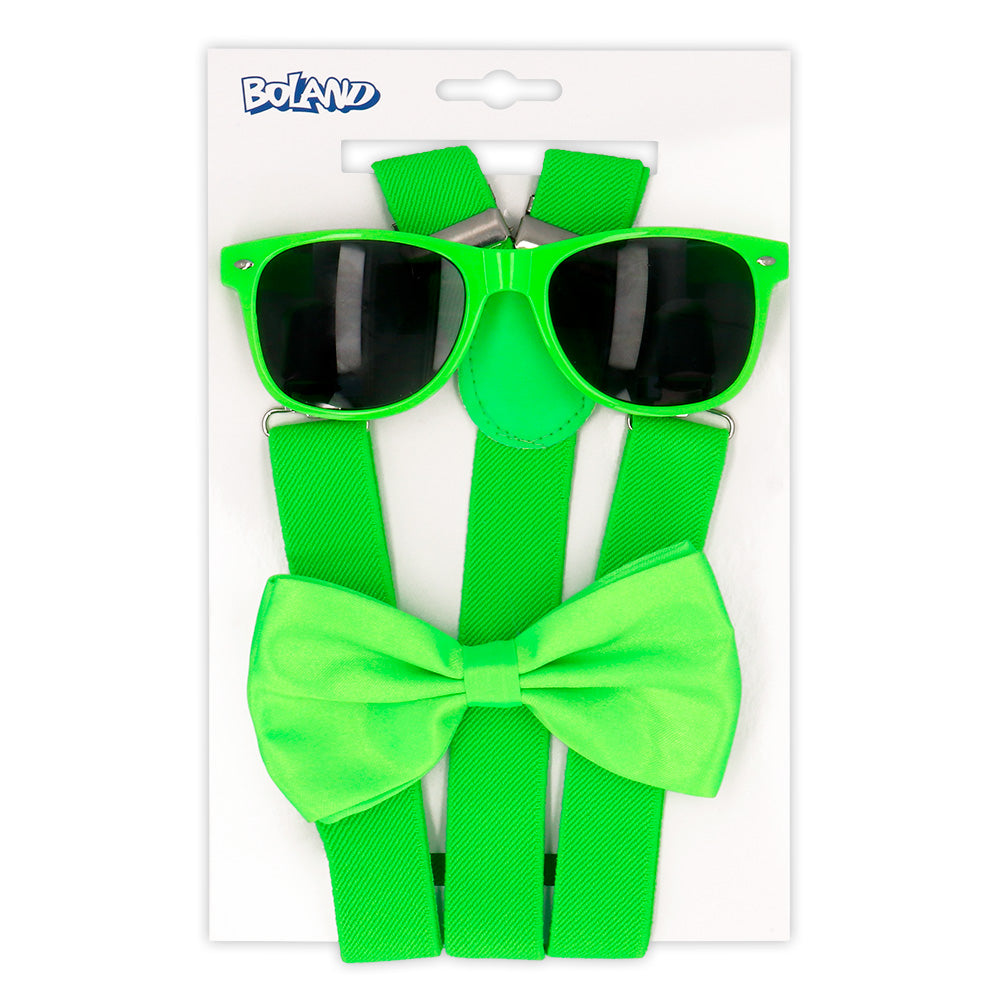 das-kost-mland-accessoires-partyset-hosentr-ger-neon-gr-n image 2