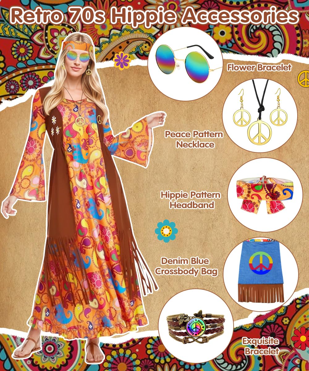 heitoyi-costumes-hippie-kost-m-damen-orange-gr-e-xl image 4