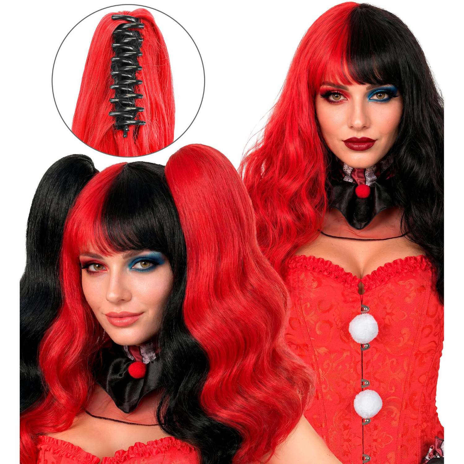 das-kost-mland-harlekin-per-cke-extensions-schwarz-rot image 6