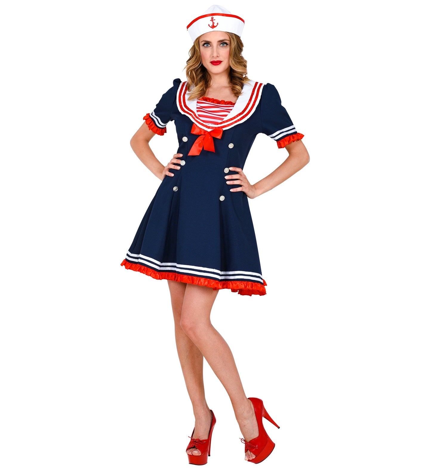das-kost-mland-damen-matrosin-kost-m-siena-kleid-blau-gr-s-xl image 2
