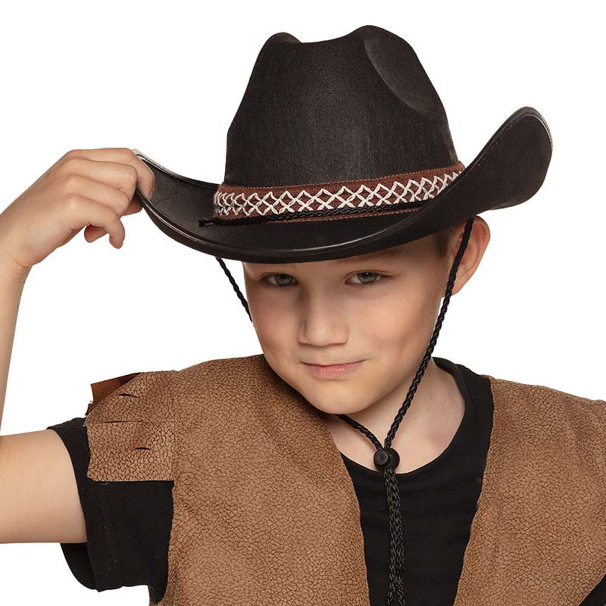 hut-kid-cowboy-junior-schwarz-kost-m-hut-kinder image 2