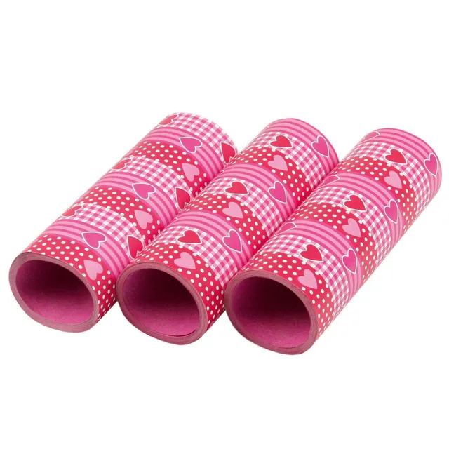 das-kost-mland-dekorationen-luftschlangen-herzen-rosa-rot-3er image 1