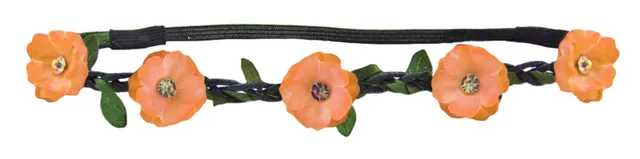 das-kost-mland-accessoires-blumen-haarband-apricot-mit-schmucksteinen image 1
