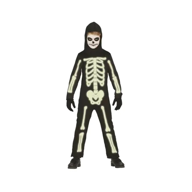 das-kost-mland-jungen-kid-skelett-jumpsuit-nachtleuchtend-5-6j image 1