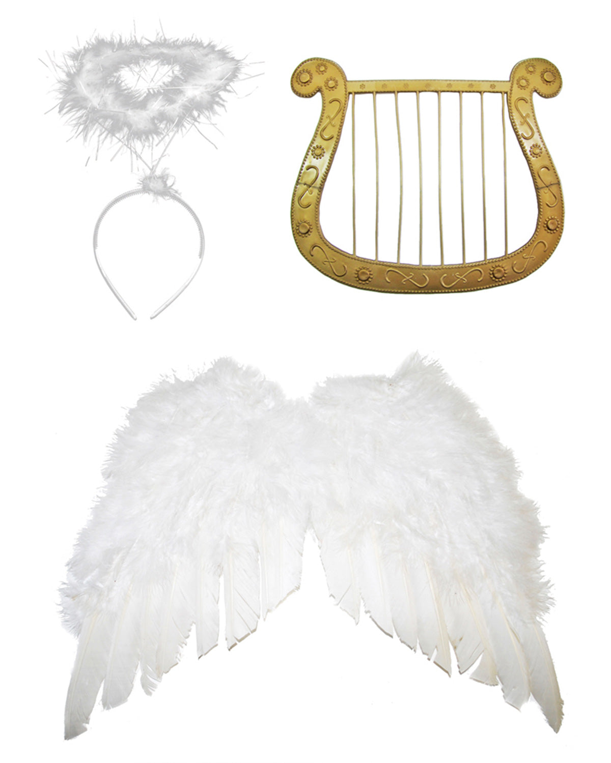 das-kost-mland-engel-set-3-tlg-wei-gold-mittel-50-cm image 2