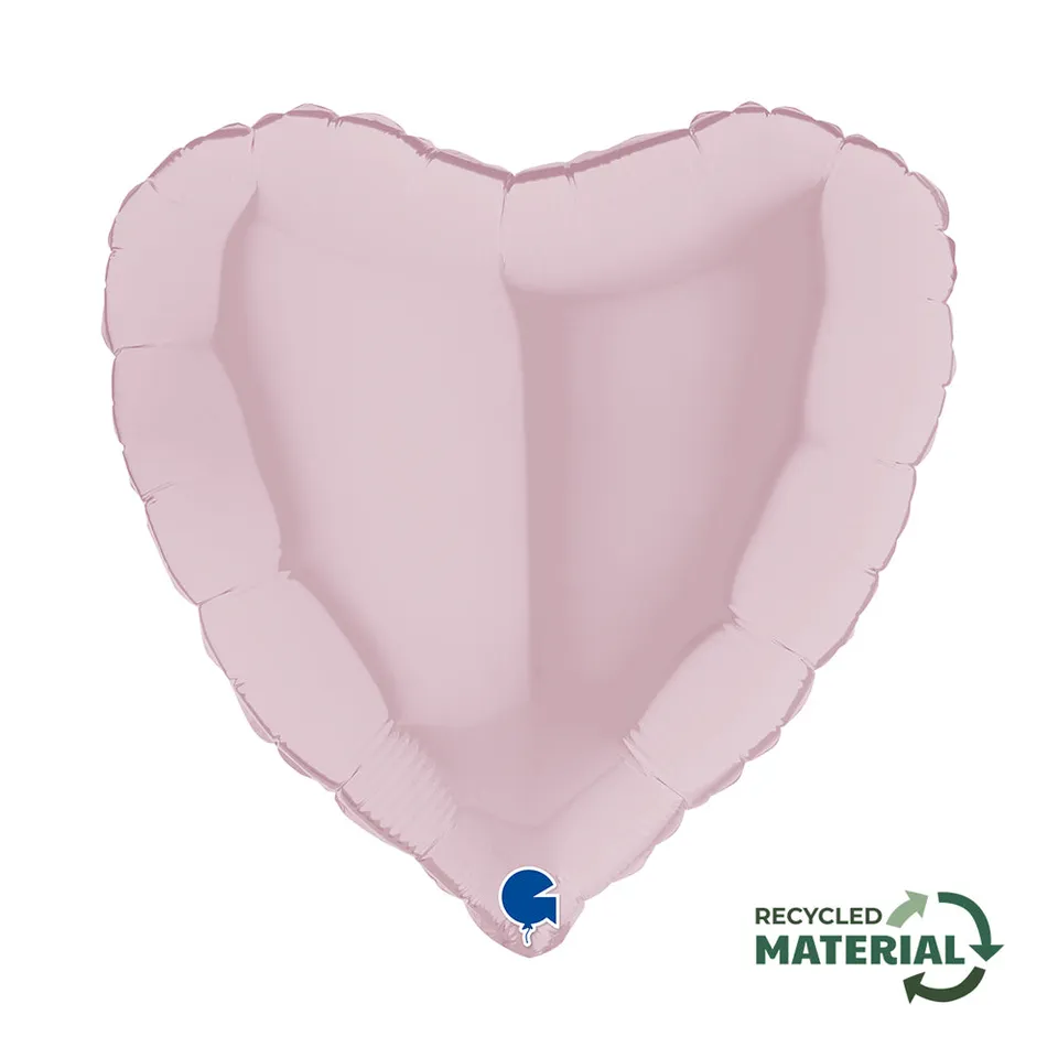 das-kost-mland-herz-folienballon-46cm-rosa-pastell image 1