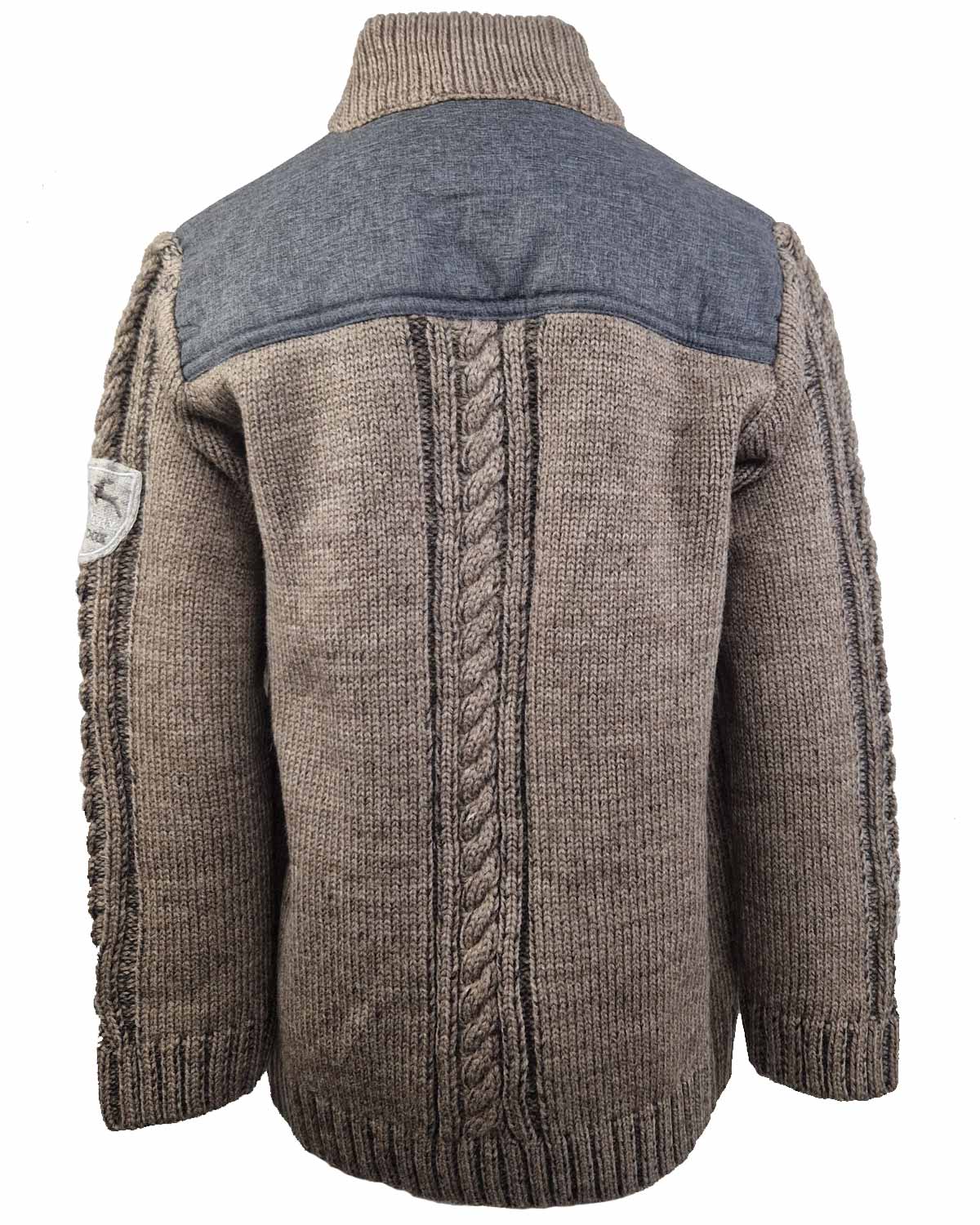 maddox-altwil-jungen-strickjacke-braun-zopfmuster-gr-128 image 3