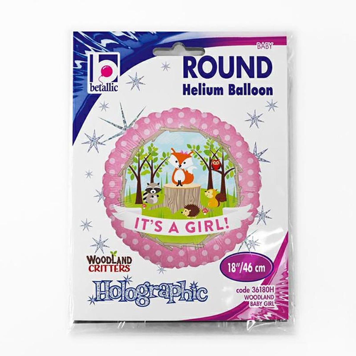 das-kost-mland-folienballon-it-s-a-girl-woodland-46cm image 2