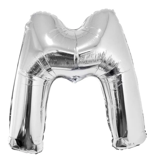 das-kost-mland-xxl-buchstaben-folienballon-100cm-silber-m image 1