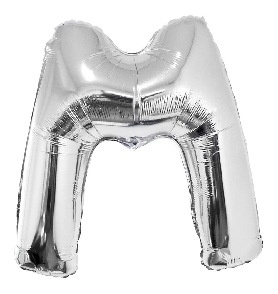 das-kost-mland-xxl-buchstaben-folienballon-100cm-silber-m image 1
