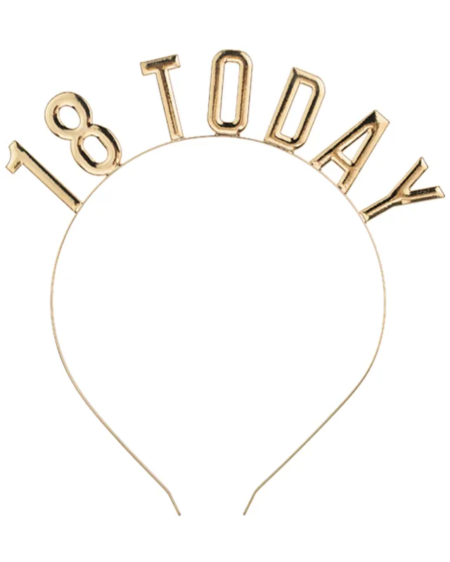 das-kost-mland-accessoires-haarreif-18-today-gold-geburtstag image 1