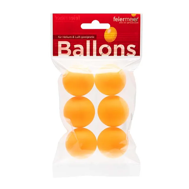 das-kost-mland-dekorationen-beer-pong-b-lle-orange-6-stk-partyspiel image 1
